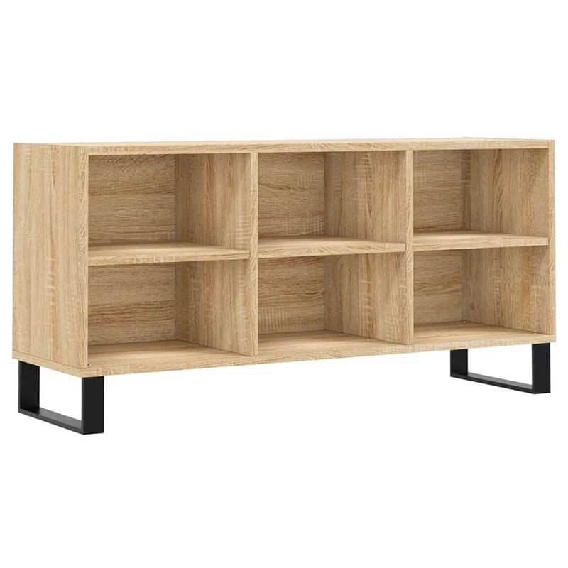 Foto van The living store tv-meubel - sonoma eiken - 103.5 x 30 x 50 cm - voldoende opbergruimte