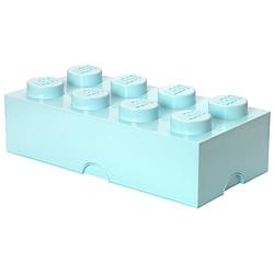 Foto van Lego brick 8 opbergbox - lichtblauw