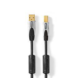 Foto van Nedis usb-kabel - antraciet - 1.80 m