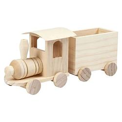 Foto van Creativ company houten trein met wagon