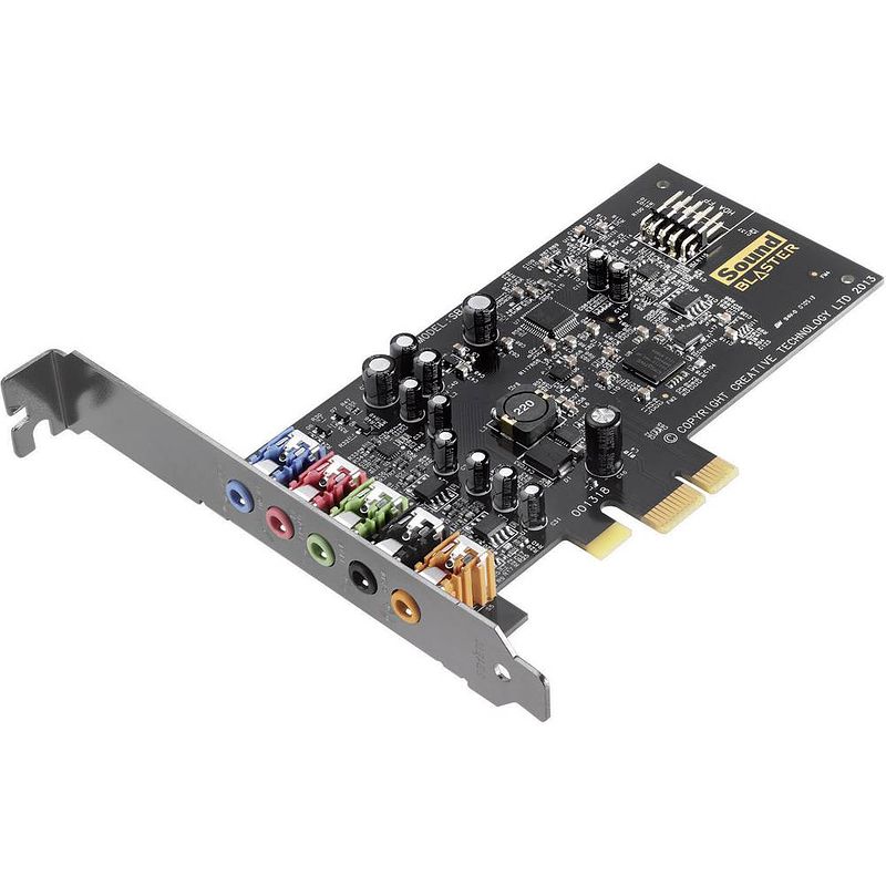 Foto van Sound blaster soundblaster audigy fx 5.1 interne geluidskaart pcie x1 externe koptelefoonaansluitingen