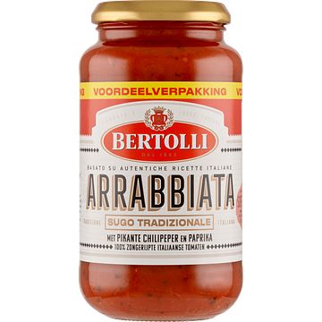 Foto van Bertolli arrabbiata met pikante chilipeper en paprika voordeelverpakking 500 g bij jumbo