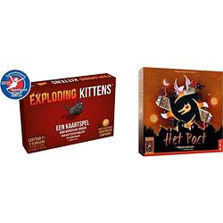 Foto van Spellenbundel - kaartspel - 2 stuks - exploding kittens & weerwolven van wakkerdam: het pact