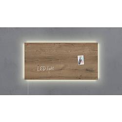 Foto van Glasmagneetbord sigel artverum led 910x460x15 natural wood