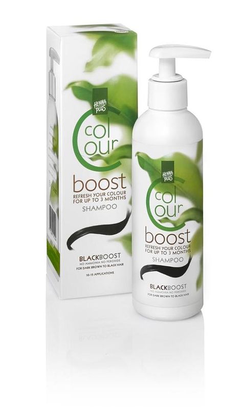 Foto van Hennaplus colour boost black 200ml