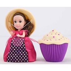 Foto van Boti cupcake surprise doll - verander je cupcake in een heerlijk geurende prinsessen pop! paars/ecru stippen