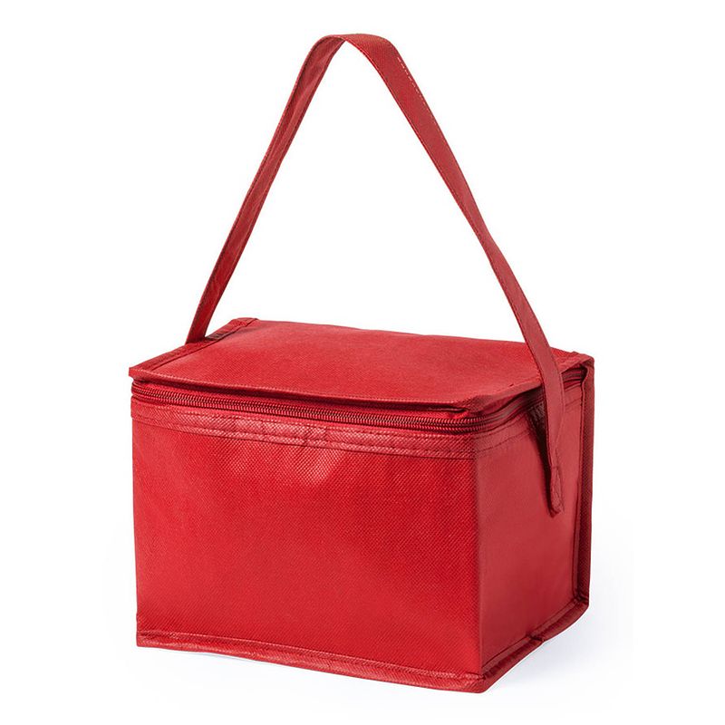 Foto van Strand sixpack mini koeltasjes rood - koeltas