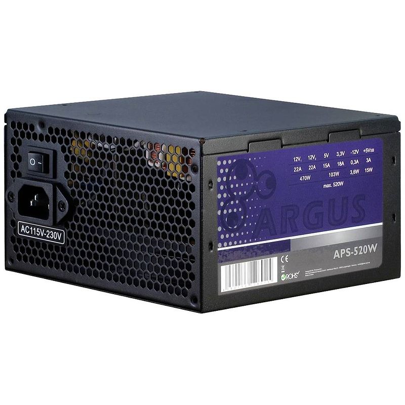 Foto van Inter-tech argus aps pc-netvoeding 520 w