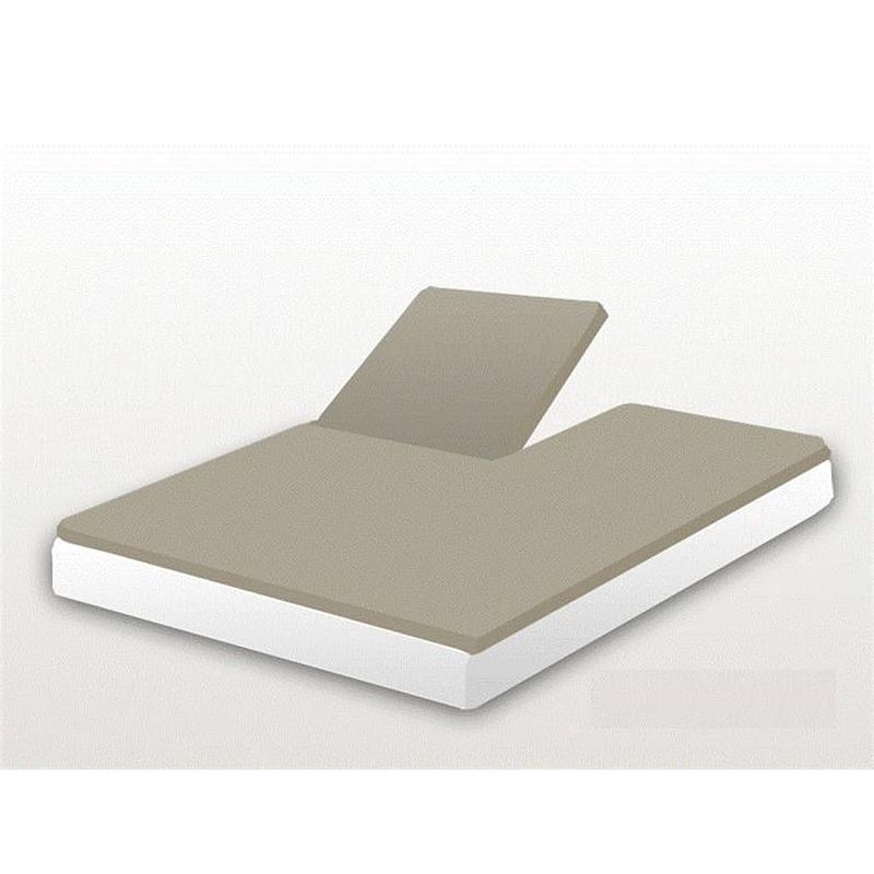 Foto van Splittopper hoeslaken jersey lycra stretch briljant - stone/taupe 160x200/220cm