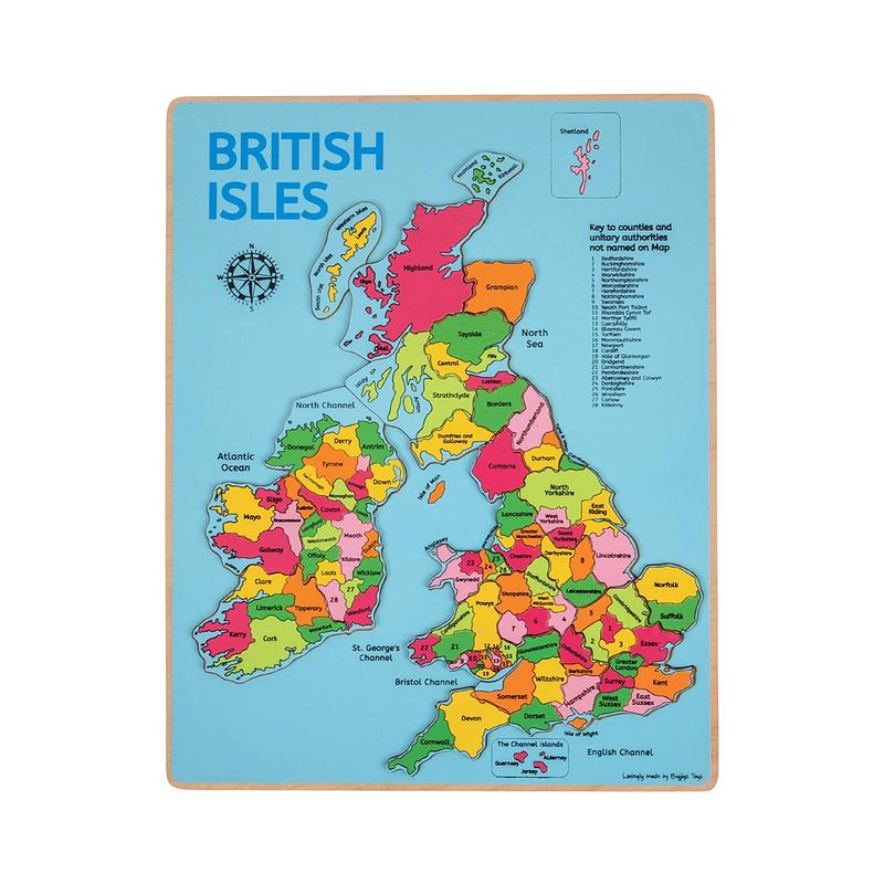 Foto van Bigjigs britse eilanden puzzel