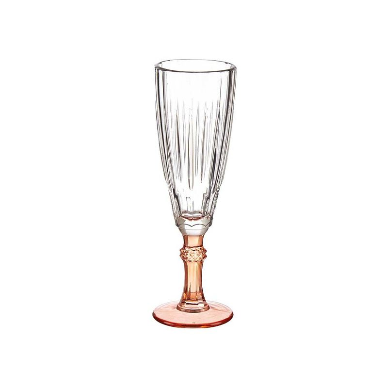 Foto van Champagneglas exotic kristal zalm 6 stuks (170 ml)
