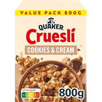 Foto van Quaker cruesli cookies & cream 800gr bij jumbo