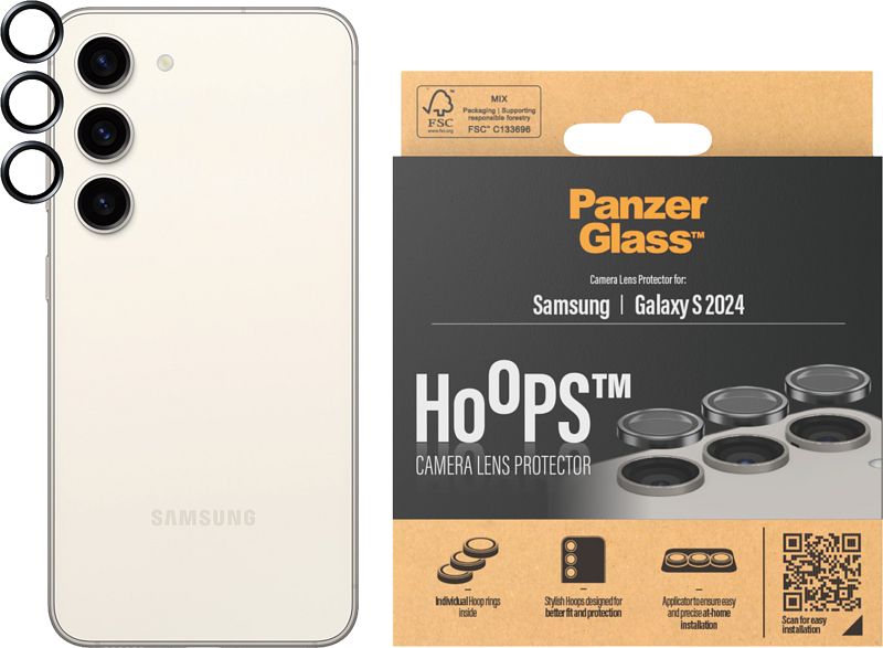 Foto van Panzerglass hoops samsung galaxy s24 camera lens protector glas