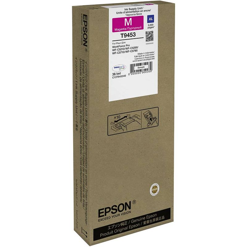 Foto van Epson inkt t9453 origineel magenta c13t945340