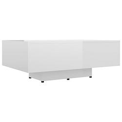 Foto van Vidaxl salontafel 85x55x31 cm spaanplaat hoogglans wit