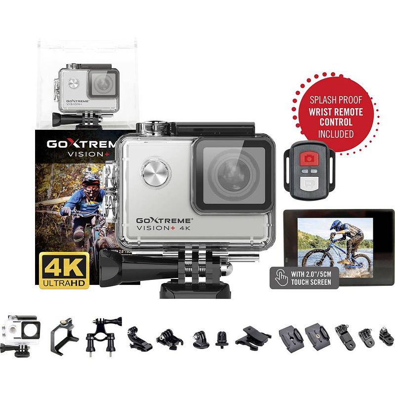 Foto van Easypix goxtreme vision 4k + actioncam 4k, spatwaterdicht, wifi, waterdicht, touchscreen
