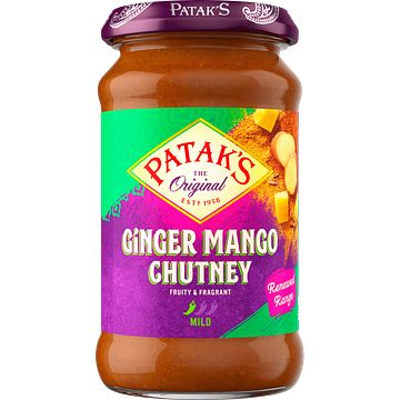 Foto van Patak's ginger mango chutney 340 gram bij jumbo