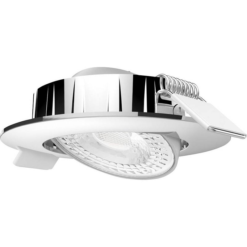 Foto van Megatron mt76761 slimo led-inbouwlamp led led vast ingebouwd 6 w zilver