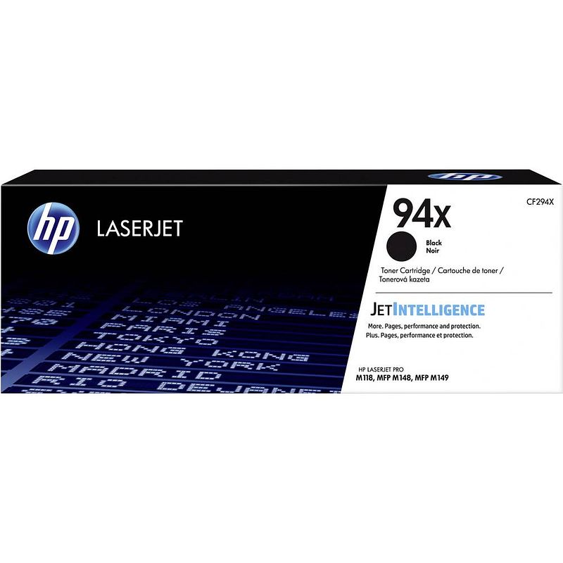 Foto van Hp 94x cf294x tonercassette zwart 2800 bladzijden origineel toner