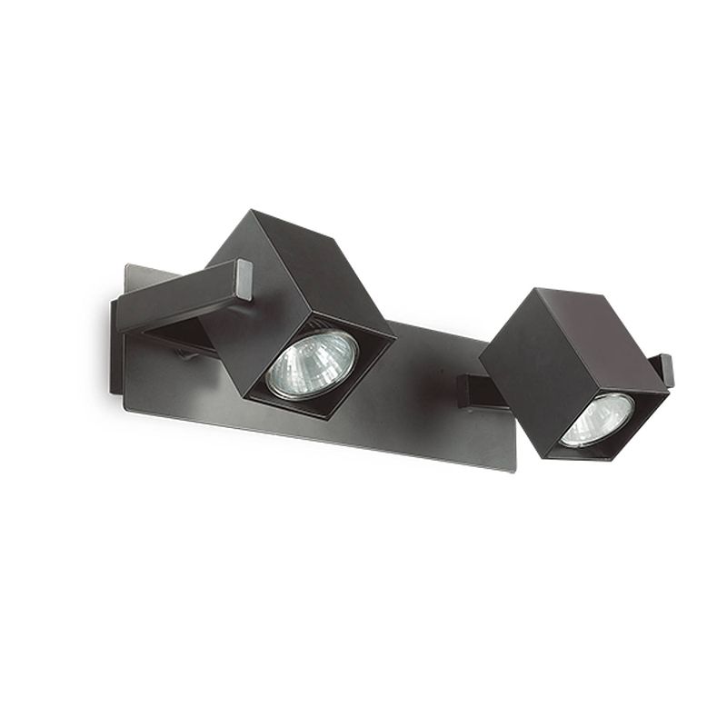 Foto van Ideal lux - mouse - wandlamp - metaal - gu10 - zwart