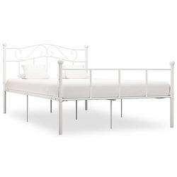 Foto van Vidaxl bedframe metaal wit 120x200 cm