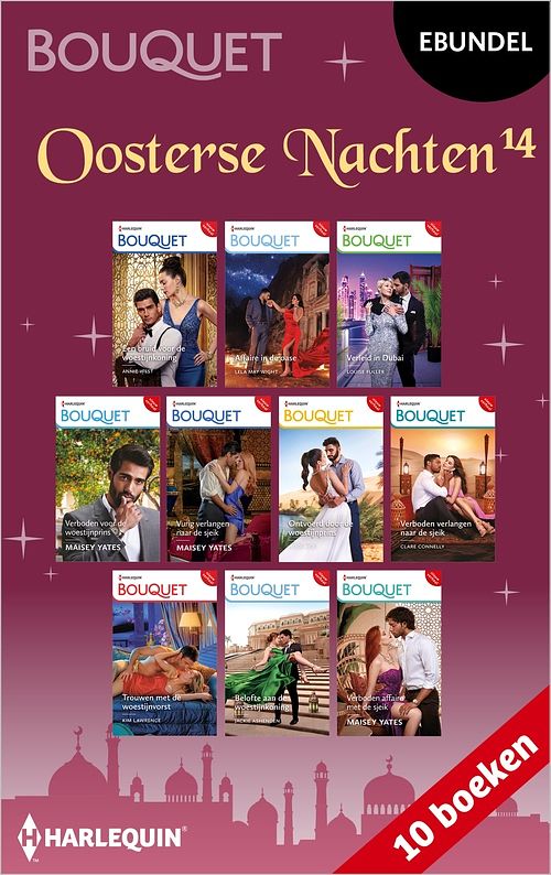 Foto van Oosterse nachten 14 - annie west, lela may wight, louise fuller, maisey yates, heidi rice, clare connelly, kim lawrence, jackie ashenden - ebook