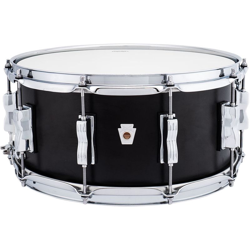 Foto van Ludwig ls264xxb2 neusonic snare black velvet 14x6.5 inch snaredrum