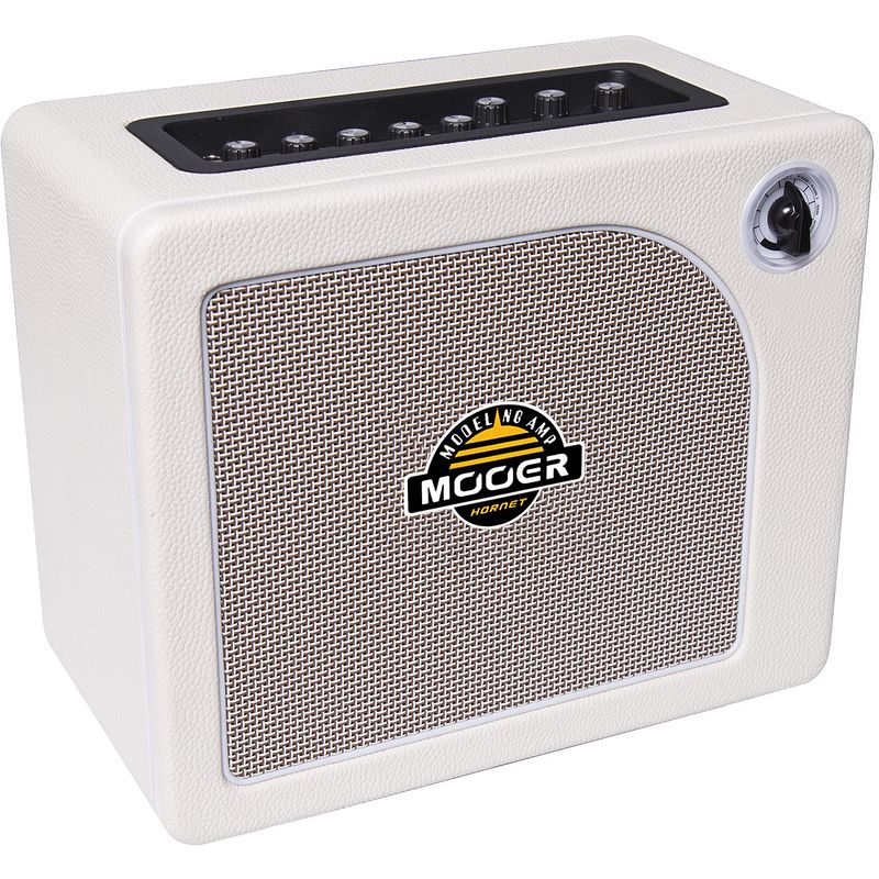 Foto van Mooer hornet 30w white modeling gitaarversterker combo