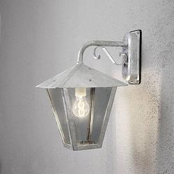 Foto van Konstsmide benu down 435-320 buitenlamp (wand) spaarlamp, led e27 100 w staal