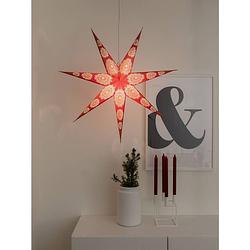 Foto van Konstsmide 2920-520 kerstster gloeilamp, led rood, wit standaard