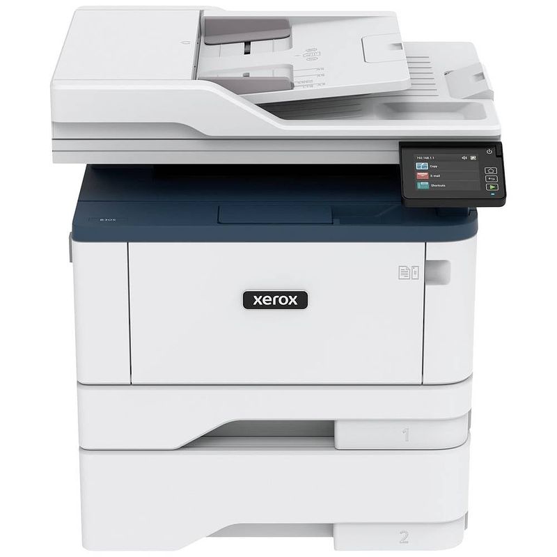 Foto van Xerox b305 multifunctionele laserprinter (zwart/wit) a4 printen, kopiëren, scannen lan, usb, wifi, adf, duplex