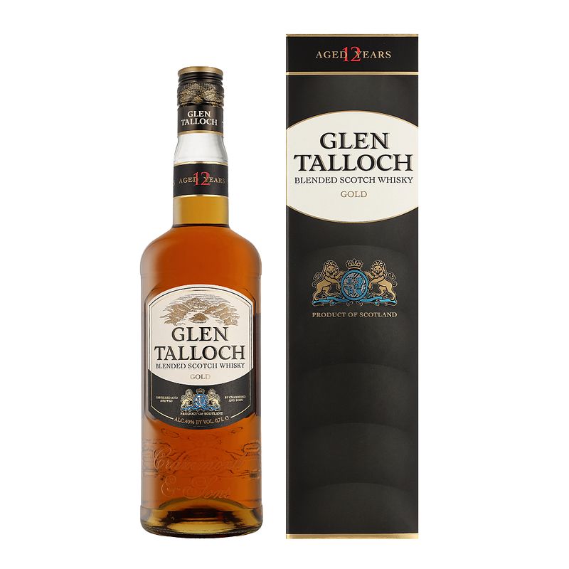 Foto van Glen talloch 12 years gold 70cl whisky