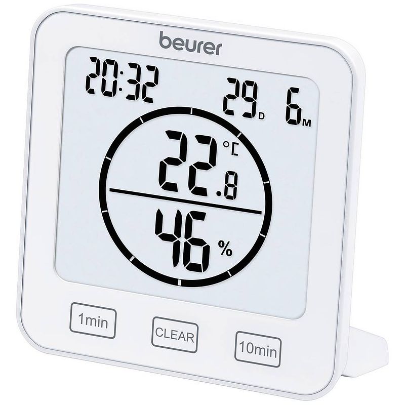 Foto van Beurer hygro- en thermometer hm22 wit