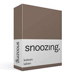 Foto van Snoozing - laken - katoen - tweepersoons - 200x260 - bruin