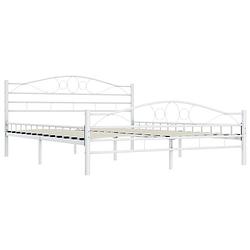 Foto van The living store metalen bedframe - wit - 210 x 207 x 85 cm - geschikt voor 200 x 200 cm matras