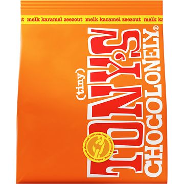 Foto van Tony's chocolonely tiny's chocolade melk karamel zeezout 135g bij jumbo