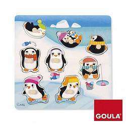 Foto van Goula noppenpuzzel pinguïns - 8 stukjes