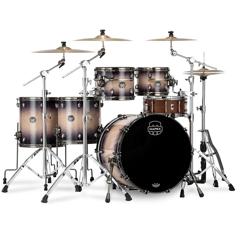 Foto van Mapex se628xbbpz saturn evolution birch stage+ exotic violet burst 5d. shellset