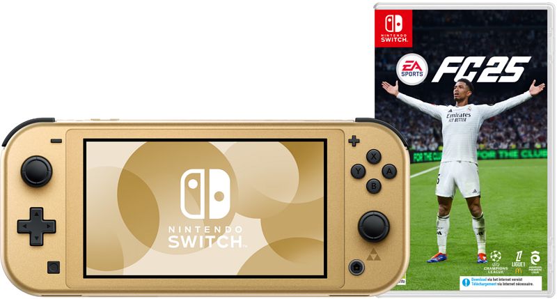 Foto van Nintendo switch lite zelda edition + ea sports fc 25