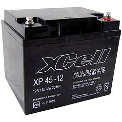 Foto van Xcell xp 45 - 12 loodaccu 12 v 45 ah loodvlies (agm) (b x h x d) 197 x 170 x 165 mm m6-schroefaansluiting onderhoudsvrij, vds-certificering