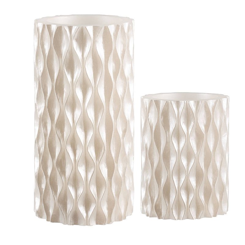 Foto van Pauleen led-kaarsen wax cosy pearl - 2 stuks