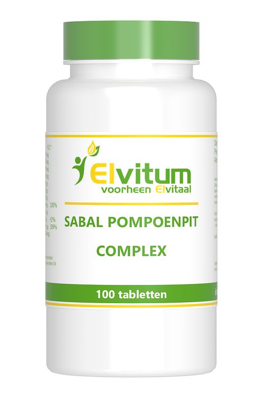 Foto van Elvitum sabal pompoenpit complex tabletten