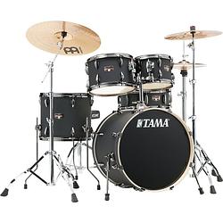 Foto van Tama ip50h6wbn-bob imperialstar blacked out black 5-delig drumstel incl. bekkens