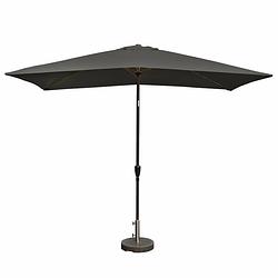 Foto van Kopu® bilbao rechthoekige parasol 150x250 cm met knikarm - antraciet