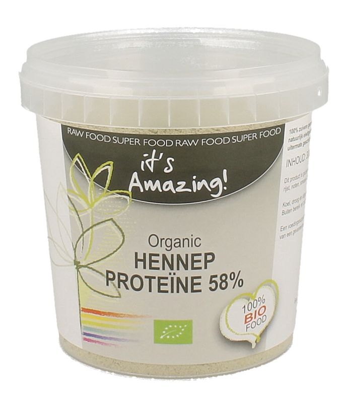 Foto van Its amazing organic hennep proteine 58%