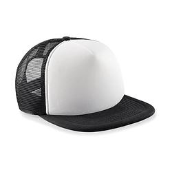 Foto van Beechfield junior vintage snapback trucker black/white