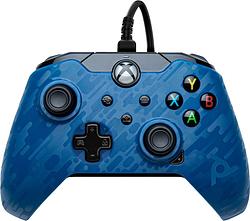 Foto van Pdp bedrade controller xbox series x en xbox one blauw camo