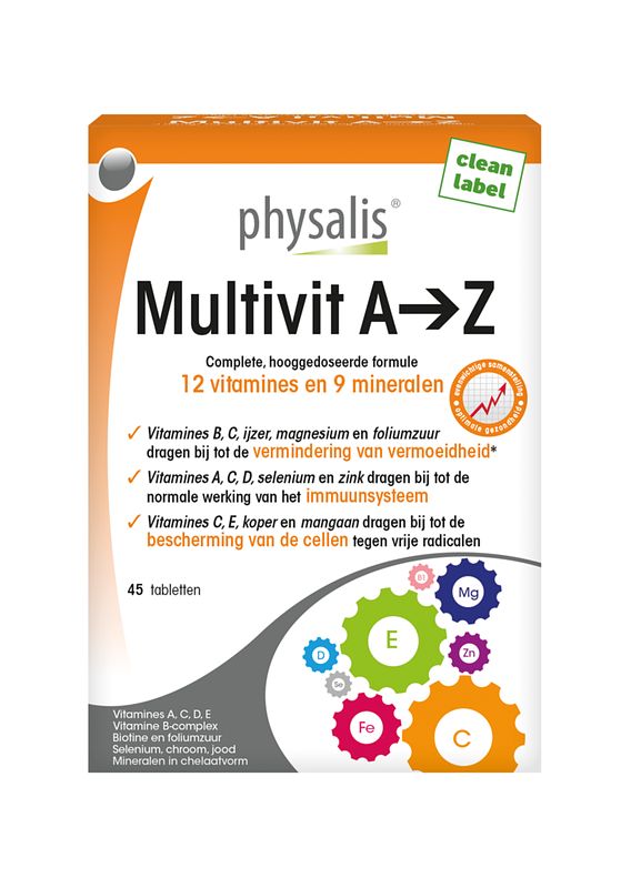 Foto van Physalis multivit a - z tabletten