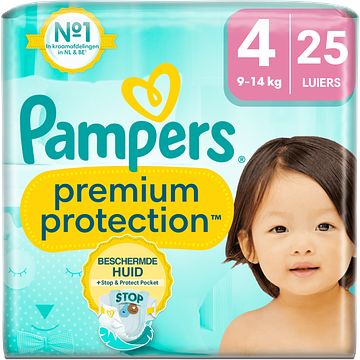 Foto van Pampers premium protection maat 4, 25 luiers bij jumbo