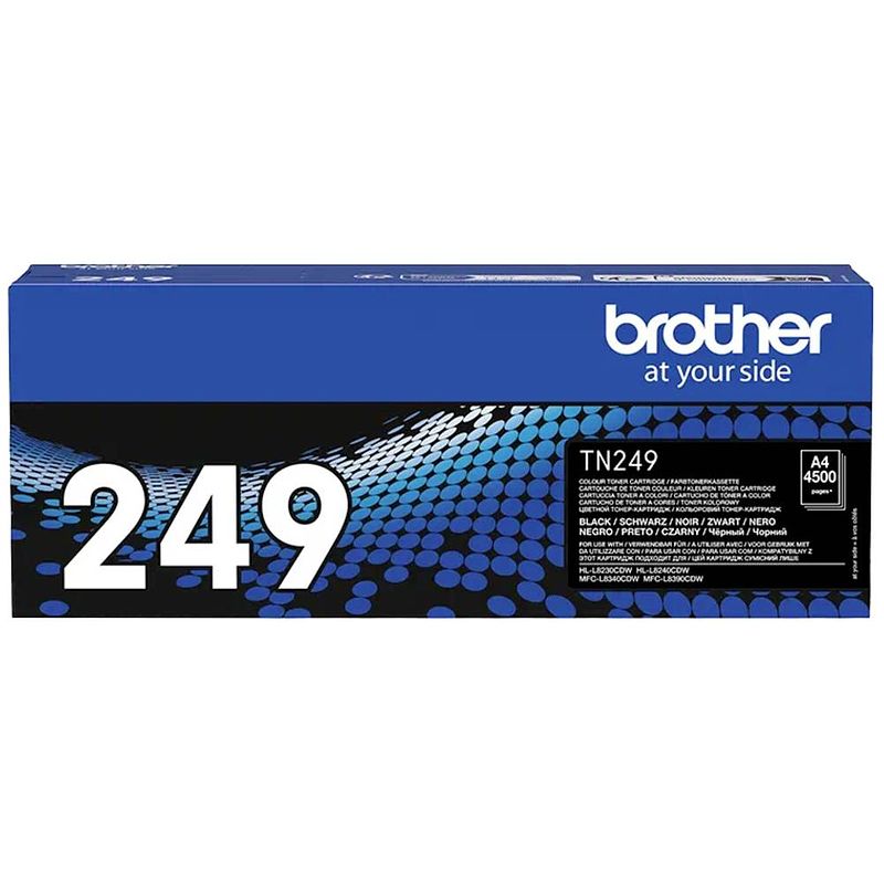 Foto van Brother tonercassette tn-249bk tn249bk origineel zwart 4500 bladzijden